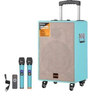 Ultratekno B-V12 60 Watt Süper Bass Kumandalı Şarjlı Çift Mikrofonlu Hoparlör Sistemi Taşınabilir Amfi