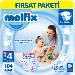 Bebek Bezi 4+ Beden Fırsat Paketi 52X2 104 Adet