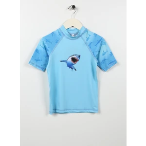 Desenli Mavi Erkek T-Shirt ST2332000007