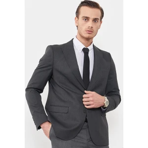 Çetinkaya Mentality 3118 Füme Yunter Loco Slim Fit Takım Elbise