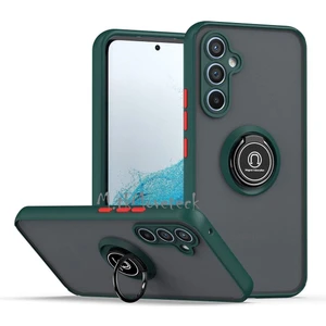 M.TK Moveteck Samsung Galaxy A14 4g Kılıf Kamera Korumalı Arkası Mat Renkli Tuşlu Yüzüklü Standlı Military Tank Zırh