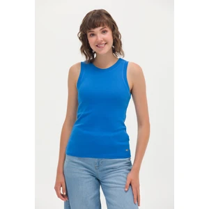 U.S. Polo Assn. Kadın Saks T-Shirt 50266320-VR045