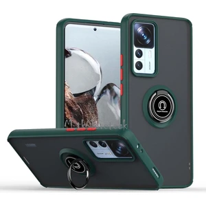 M.TK Moveteck Xiaomi Mi 12T & Mi 12T Pro Kılıf Kamera Korumalı Arkası Mat Renkli Tuşlu Yüzüklü Standlı Military