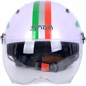 3c Sertifikalı Kask Kask Çift Lens Yarım Kask Four Seasons Uv Koruma Yetişkin Kask (Yurt Dışından)