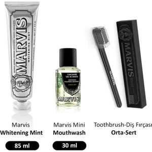 Whitening Mint Diş Macunu 85 ml + Gargara ve Diş Fırçası