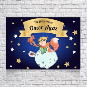 Reysa Tasarım Küçük Prens Temalı Doğum Günü AFIŞI35 x 50 cm