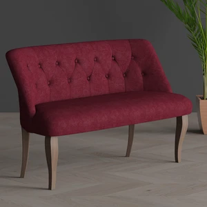 Gadahome Klasik Ikili Balkon Ofis ve Cafe Çay Koltuğu (Ceviz Ayaklı)