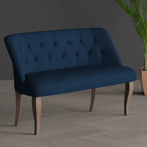 Gadahome Klasik Ikili Balkon Ofis ve Cafe Çay Koltuğu (Ceviz Ayaklı)