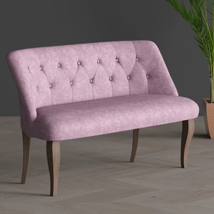 Gadahome Klasik Ikili Balkon Ofis ve Cafe Çay Koltuğu (Ceviz Ayaklı)