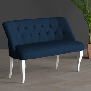 Gadahome Klasik Ikili Balkon Ofis ve Cafe Çay Koltuğu (Beyaz Ayaklı)