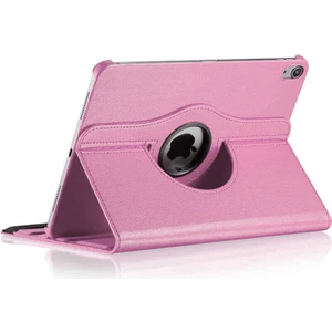 Apple iPad Pro 12.9 2018 3.nesil Kılıf Kapaklı Standlı 360 Dönebilen Koruma Dn3 Pembe