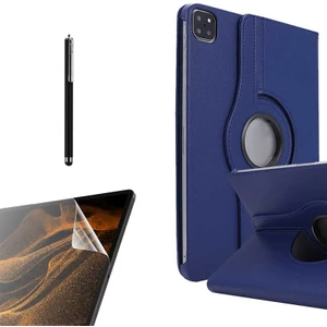 Case Street Apple iPad Pro 11 2020 11 Inç Kılıf Kapaklı Standlı 360 Dönebilen Koruma DN22 + Nano + Kalem Lacivert