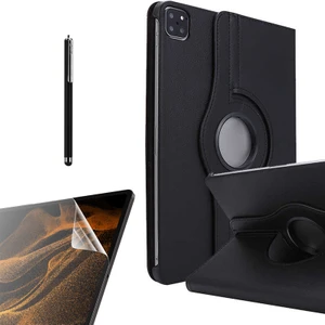 Case Street Apple iPad Pro 11 2020 11 Inç Kılıf Kapaklı Standlı 360 Dönebilen Koruma DN22 + Nano + Kalem Siyah