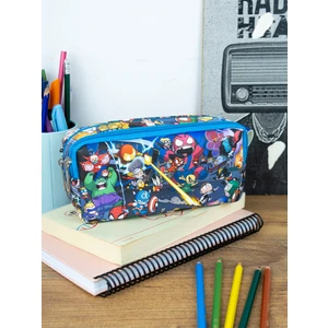 Kalem Kutusu Hero Kids Iki Bölmeli Vegan Deri (Çift Gözlü Kalemlik)