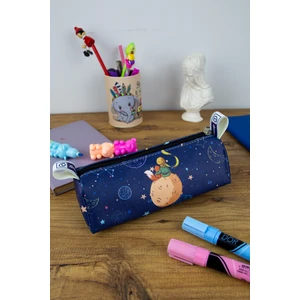 Kalem Kutusu Küçük Prens Temalı Üçgen Tasarım Vegan Deri Kalemlik