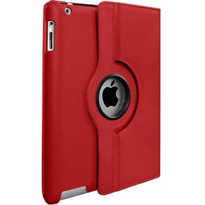 Apple iPad Mini 4 Kılıf Kapaklı Standlı 360 Dönebilen Koruma Dn1 Kırmızı