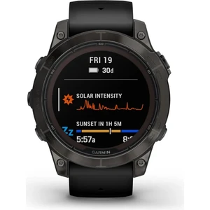 Fenix 7 Pro Sapphire Solar Edition Karbon Gri Dlc Titanyum-Siyah Kayışlı (Garmin Türkiye Garantili)