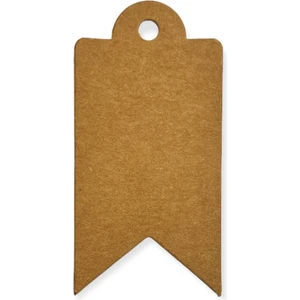 Paket Parti Delikli Etiket Flama Kraft 100'LÜ 5X3CM