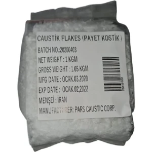 Kostik 1 kg ( Payet Kostik Sodyum Hidroksit Soda Hidrojen Peroksit