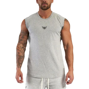 Ghassy Co. Erkek Nem Emici Hızlı Kuruma Atletik Teknik Performans Sporcu Sıfır Kol T-Shirt