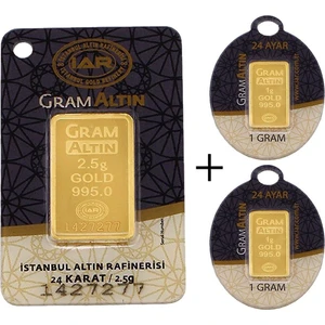 4,5 Gram (2,5+2) Külçe Altın 24 Ayar