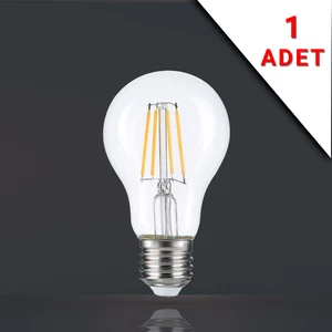 LED Filamanlı E27 Rustik Ampul 6 Watt 3000K Gün Işığı A60