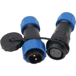 SD16 Su Geçirmez 2 Pin Erkek-Dişi 16 mm Konnektör Takımı