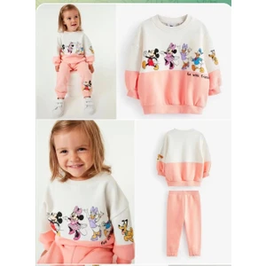 Çocuk Mickey Mouse Baskılı Alt Üst Ikili Takımı