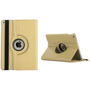 Apple iPad 10.2 2021 9.nesil Kılıf Kapaklı Standlı 360 Dönebilen Koruma Dn2 Gold