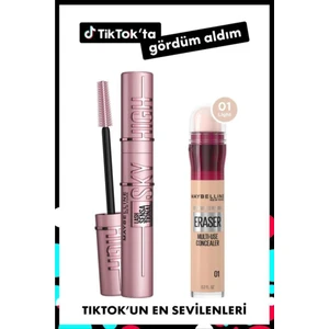 Maybelline New York Lash Sensational Sky High Maskara & Instant Anti Age Eraser Kapatıcı - 01 Light