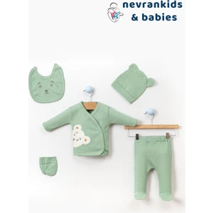 Nevran Kids Bear Organik 5'li Hastane Çıkışı Seti