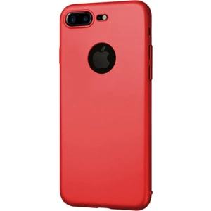 Apple iPhone 7/8 Plus Silikon Kılıf Kırmızı Kenarları Siyah Çigili