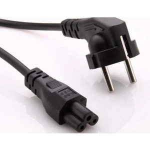 Power Kablosu Laptop Pc Bilgisayar Notebook Adaptör Yonca Kablo Güç Kablosu Yonca Şeklinde 1,2 Metre