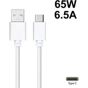 Oppo Vooc Type-C   Uyumlu    Şarj ve Data Kablosu 65W 6.5A Realme Superdart