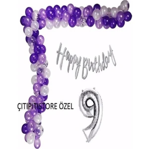 Çıtı Pıtı Store Lüks Doğum Günü Balon Zincir Seti