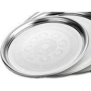 Paslanmaz Çelik Sini 80cm Sofra Yemek Tepsisi Süper Kromajlı