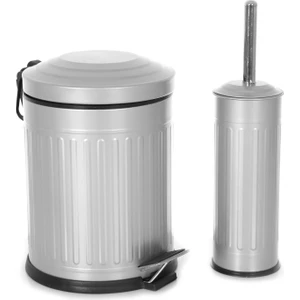 Ikili Banyo Seti Gri Vintage