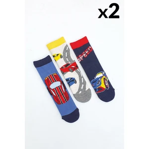 Mem Socks 6'lıspeed Desenli Çocuk Spket Çorap