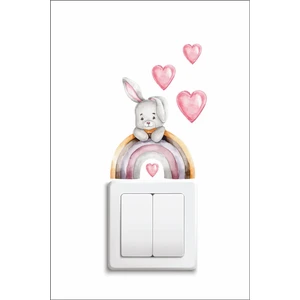 Kt Grup Gökkuşağı ve Tavşan Priz Sticker