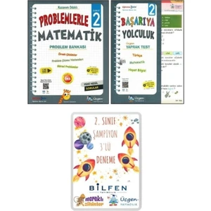 Üçgen Yayınları 2. Sınıf Problemlerle Matematik + Yaprak Test + 3'lü Deneme Bilfen Yayıncılık-Meraklı Zihinler-Üçgen