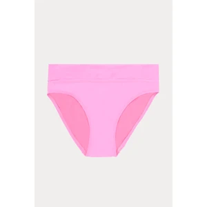 Pembe Yüksek Bel Tek Alt Bikini