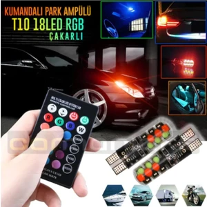 T10 Rgb Kumandalı Park Ampulleri Modlu
