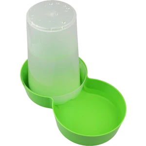 Miapet Hazneli Plastik Kedi-Köpek Mama ve Su Kabı 1,5 Lt Yuvarlak Yeşil