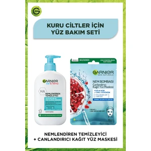 Saf & Temiz Nemlendiren Temizleyici + Nem Bombası Canlandırıcı Kağıt Yüz Maskesi Seti