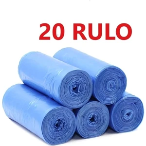 80X110 Jumbo Rulo Çöp Torbası 300GR 20Lİ Koli (Mavi)