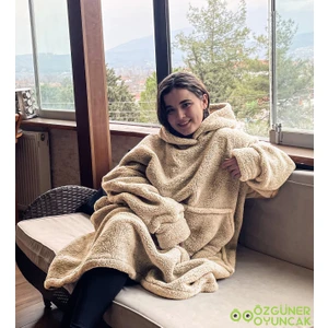 Peluşcu Dayı Welsoft Peluş Polar Giyilebilir Battaniye Pijama