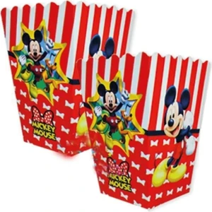 Lasagna Store Mickey Mouse Temalı Baskılı 8 Adet Karton Mısır Kutusu