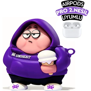 Airpods Pro 2. Nesil Uyumlu Hoodie Tasarım Patrick Yıldız Figürlü Sevimli Kulaklık Kılıfı