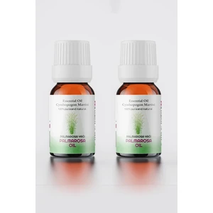 Palmarosa Uçucu Yağı %100 Doğal 2li Set ( Palmarosa Essential Oil) 2X10 ml