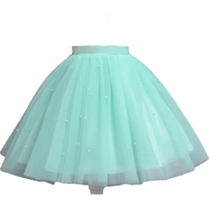 Kız Çocuk Inci Detaylı Kabarık Tütü Etek Doğum Günü Mezuniyet Parti Etek